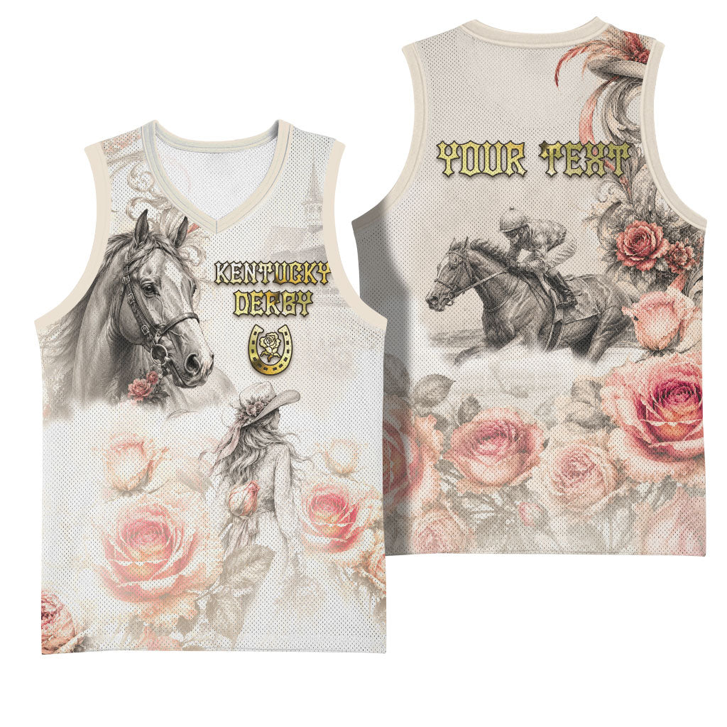 Personalized Kentucky Horse Basketball Jersey Run For The Roses