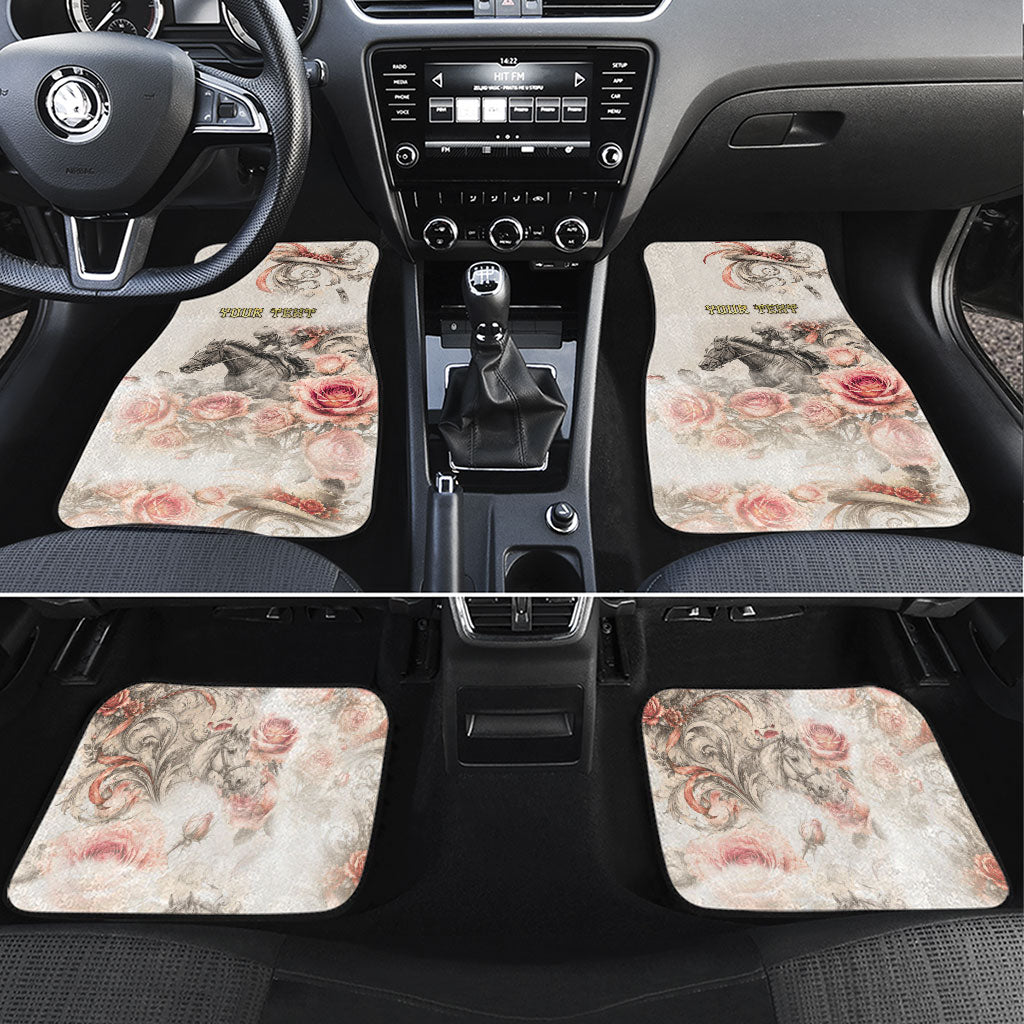 Personalized Kentucky Horse Car Mats Run For The Roses