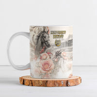 Personalized Kentucky Horse Ceramic Mug Run For The Roses