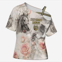 Personalized Kentucky Horse Cross Shoulder Shirt Run For The Roses