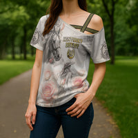 Personalized Kentucky Horse Cross Shoulder Shirt Run For The Roses