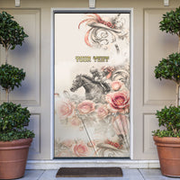 Personalized Kentucky Horse Door Cover Run For The Roses