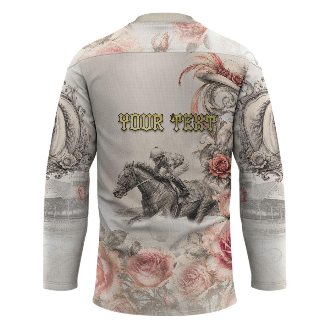 Personalized Kentucky Horse Hockey Jersey Run For The Roses