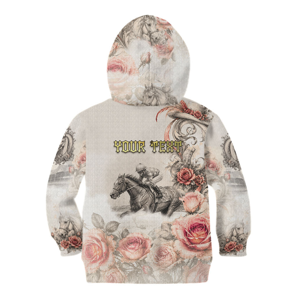 Personalized Kentucky Horse Kid Hoodie Run For The Roses