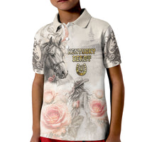 Personalized Kentucky Horse Kid Polo Shirt Run For The Roses