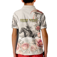 Personalized Kentucky Horse Kid Polo Shirt Run For The Roses