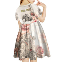 Personalized Kentucky Horse Kid Short Sleeve Dress Run For The Roses