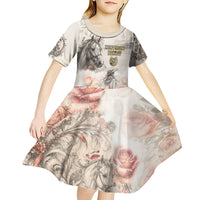 Personalized Kentucky Horse Kid Short Sleeve Dress Run For The Roses