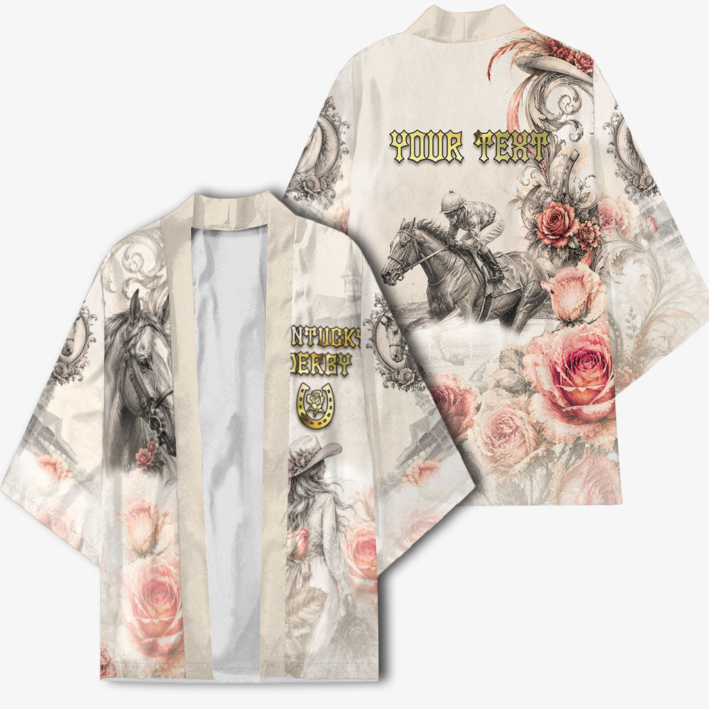 Personalized Kentucky Horse Kimono Run For The Roses