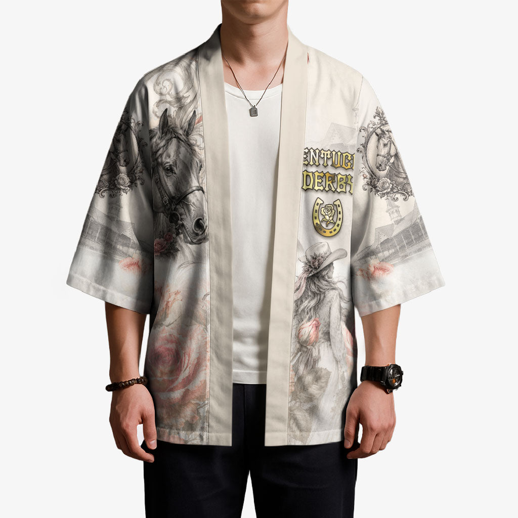 Personalized Kentucky Horse Kimono Run For The Roses