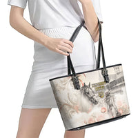 Kentucky Horse Leather Tote Bag Run For The Roses