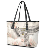 Kentucky Horse Leather Tote Bag Run For The Roses