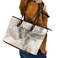 Kentucky Horse Leather Tote Bag Run For The Roses