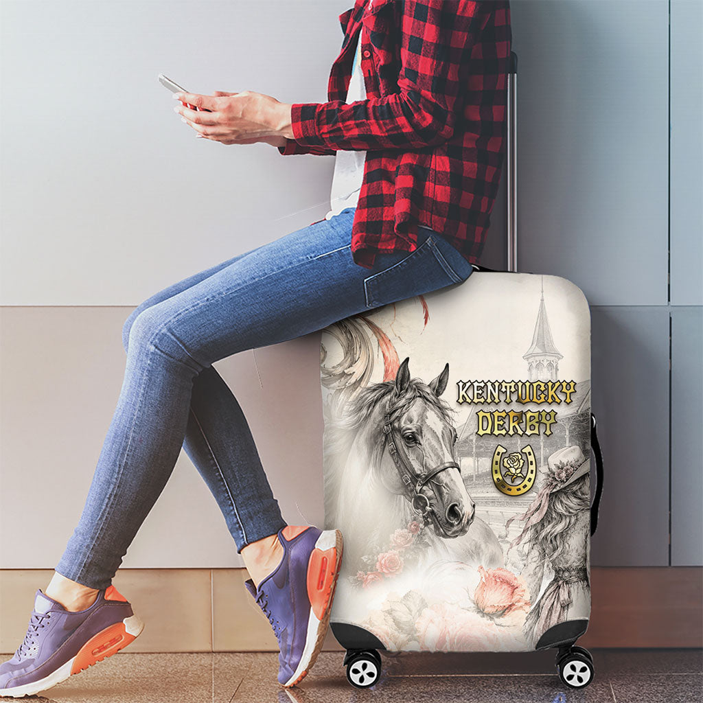 Kentucky Horse Luggage Cover Run For The Roses
