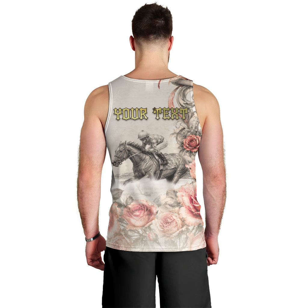 Personalized Kentucky Horse Men Tank Top Run For The Roses