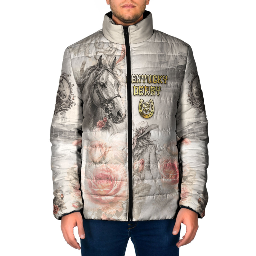 Personalized Kentucky Horse Padded Jacket Run For The Roses