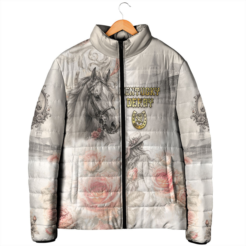 Personalized Kentucky Horse Padded Jacket Run For The Roses