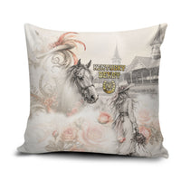 Kentucky Horse Pillow Cover Run For The Roses