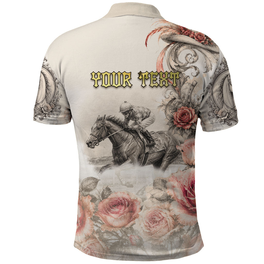 Personalized Kentucky Horse Polo Shirt Run For The Roses