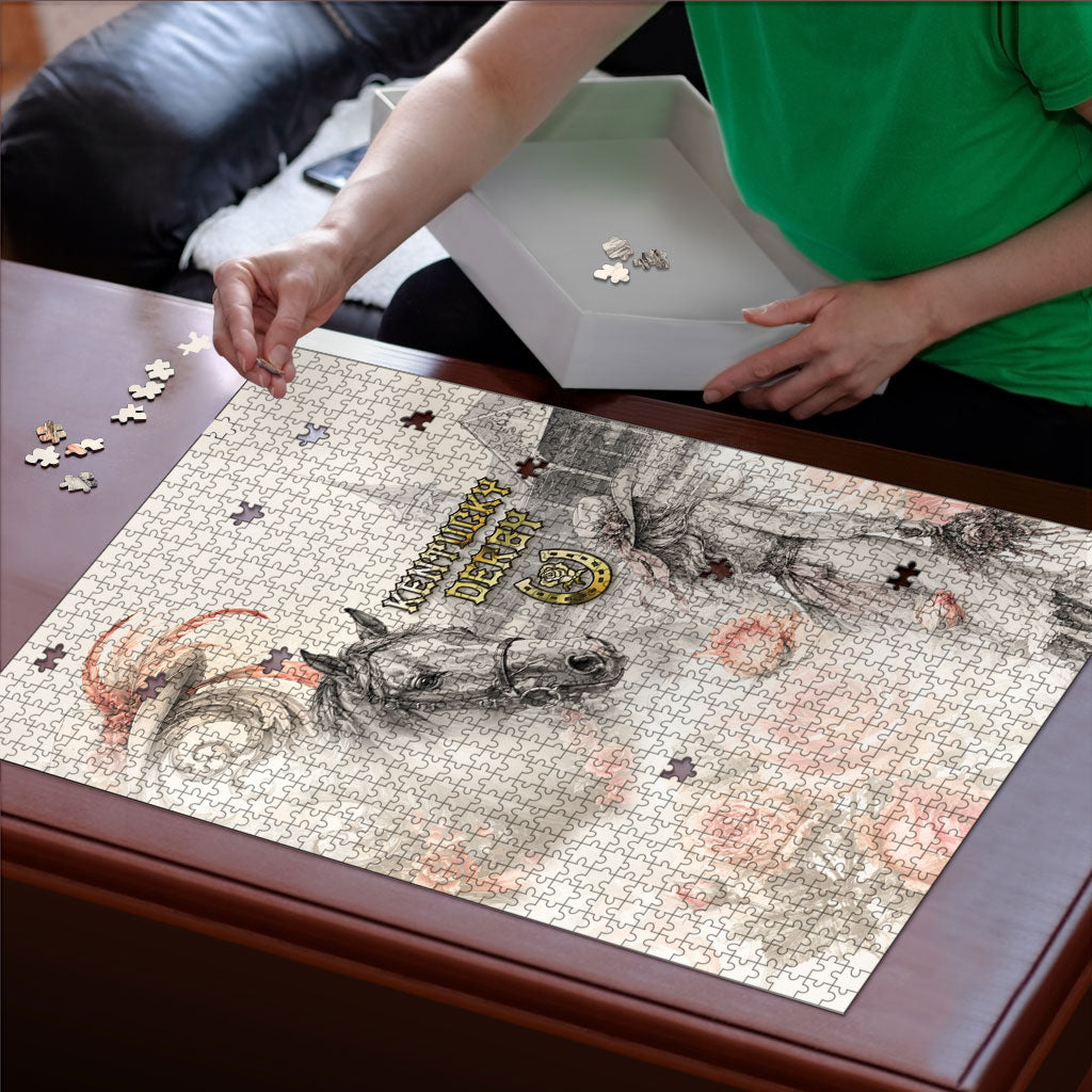 Kentucky Horse Puzzle Run For The Roses