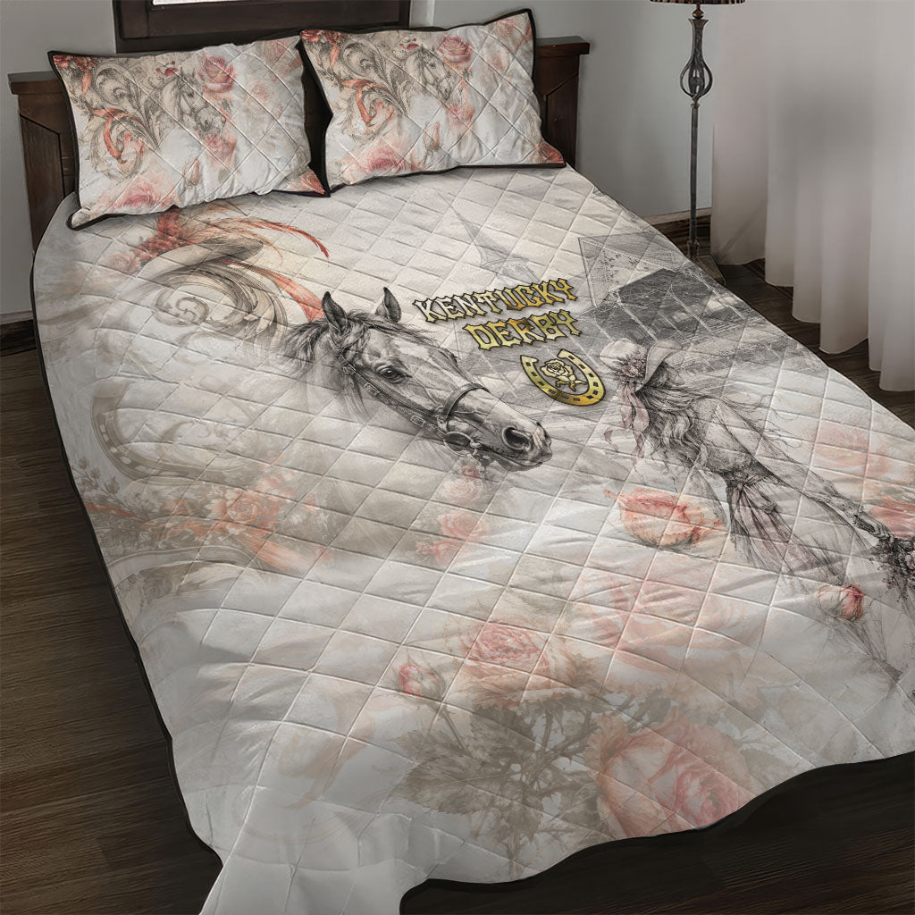 Kentucky Horse Quilt Bed Set Run For The Roses
