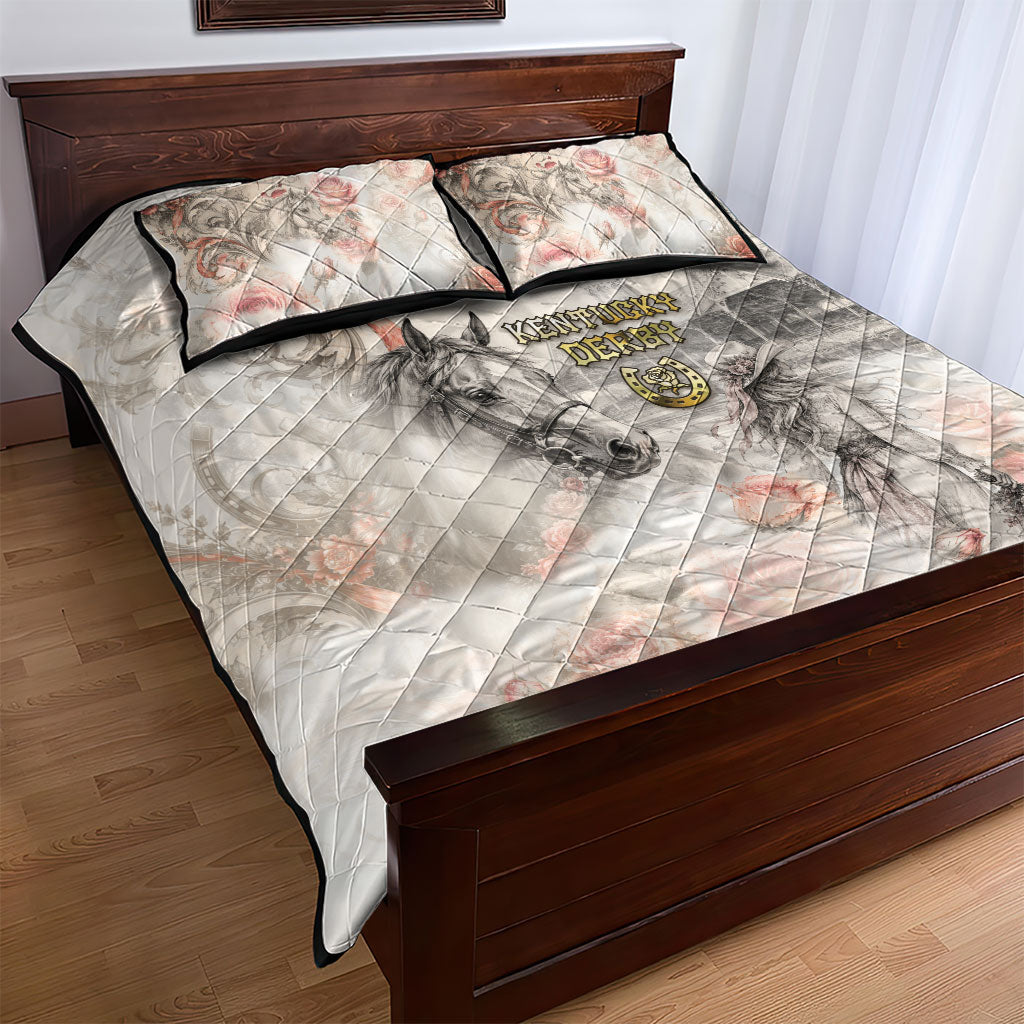 Kentucky Horse Quilt Bed Set Run For The Roses