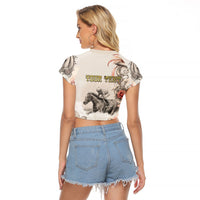 Personalized Kentucky Horse Raglan Cropped T Shirt Run For The Roses