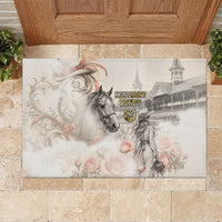 Kentucky Horse Rubber Doormat Run For The Roses