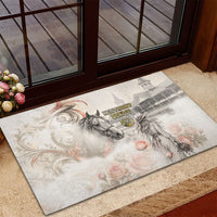 Kentucky Horse Rubber Doormat Run For The Roses