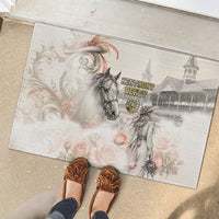 Kentucky Horse Rubber Doormat Run For The Roses