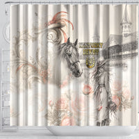 Kentucky Horse Shower Curtain Run For The Roses