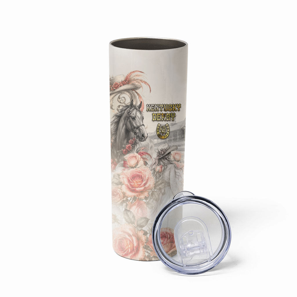 Personalized Kentucky Horse Skinny Tumbler Run For The Roses