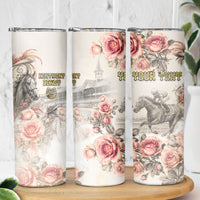 Personalized Kentucky Horse Skinny Tumbler Run For The Roses
