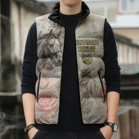 Personalized Kentucky Horse Sleeveless Puffer Jacket Run For The Roses