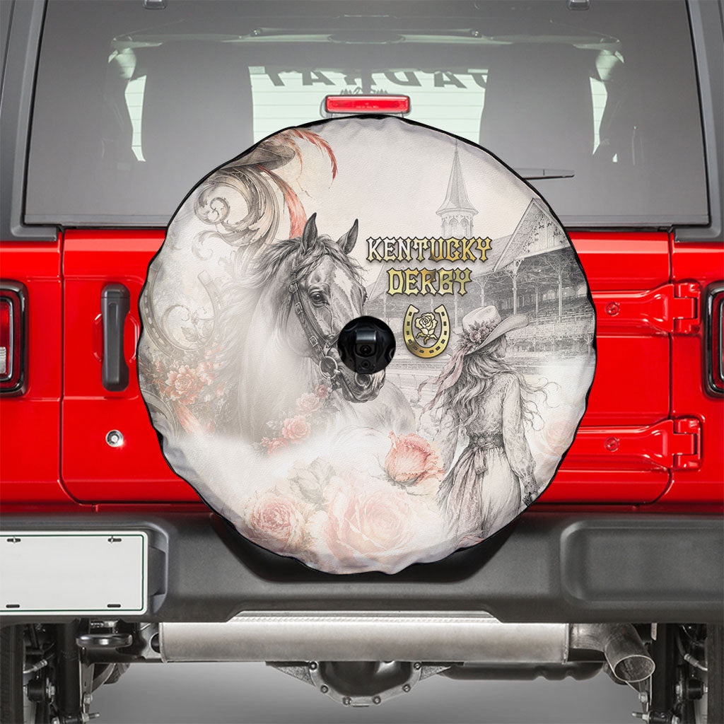 Kentucky Horse Spare Tire Cover Run For The Roses