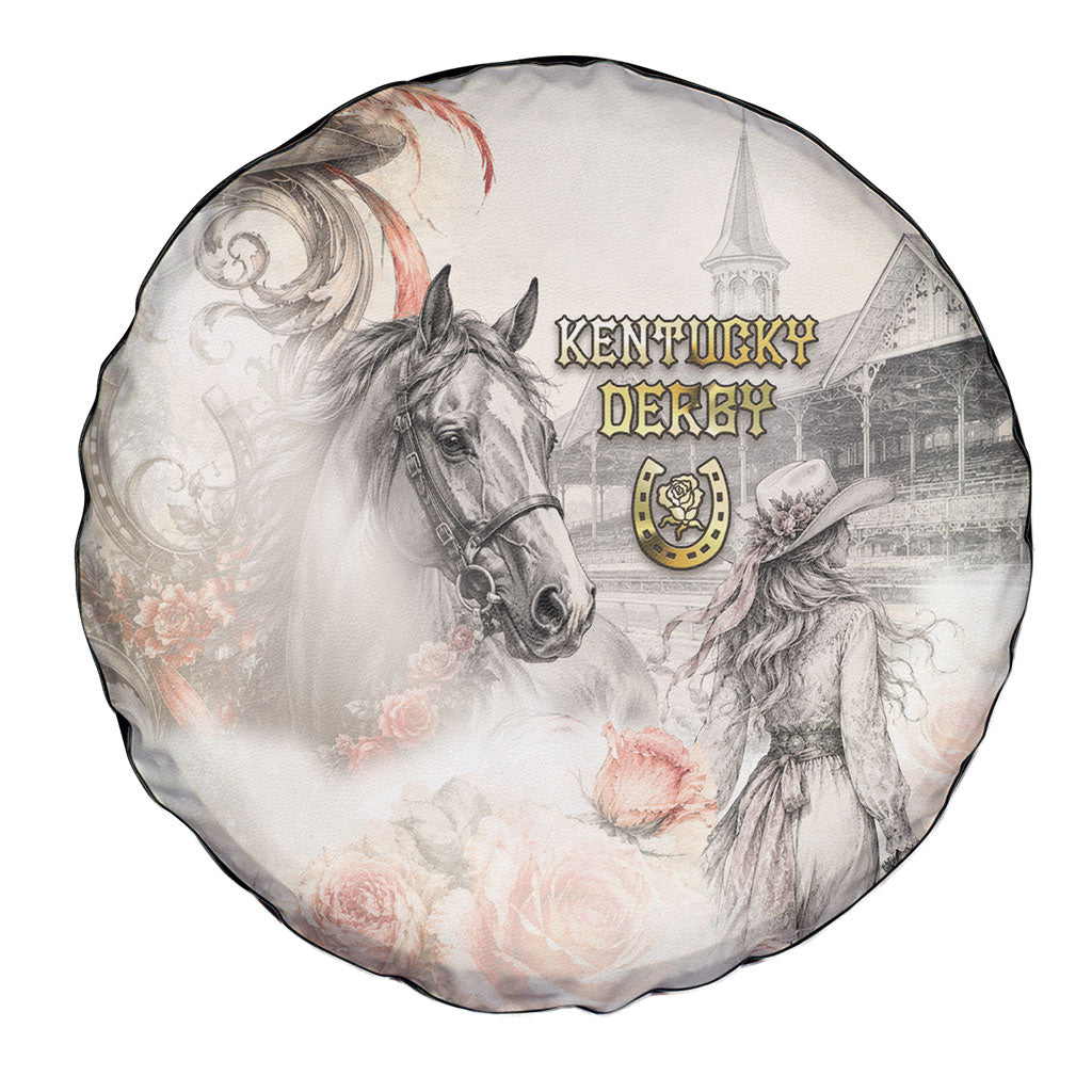 Kentucky Horse Spare Tire Cover Run For The Roses