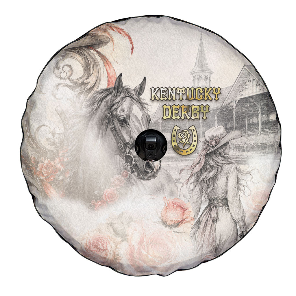 Kentucky Horse Spare Tire Cover Run For The Roses