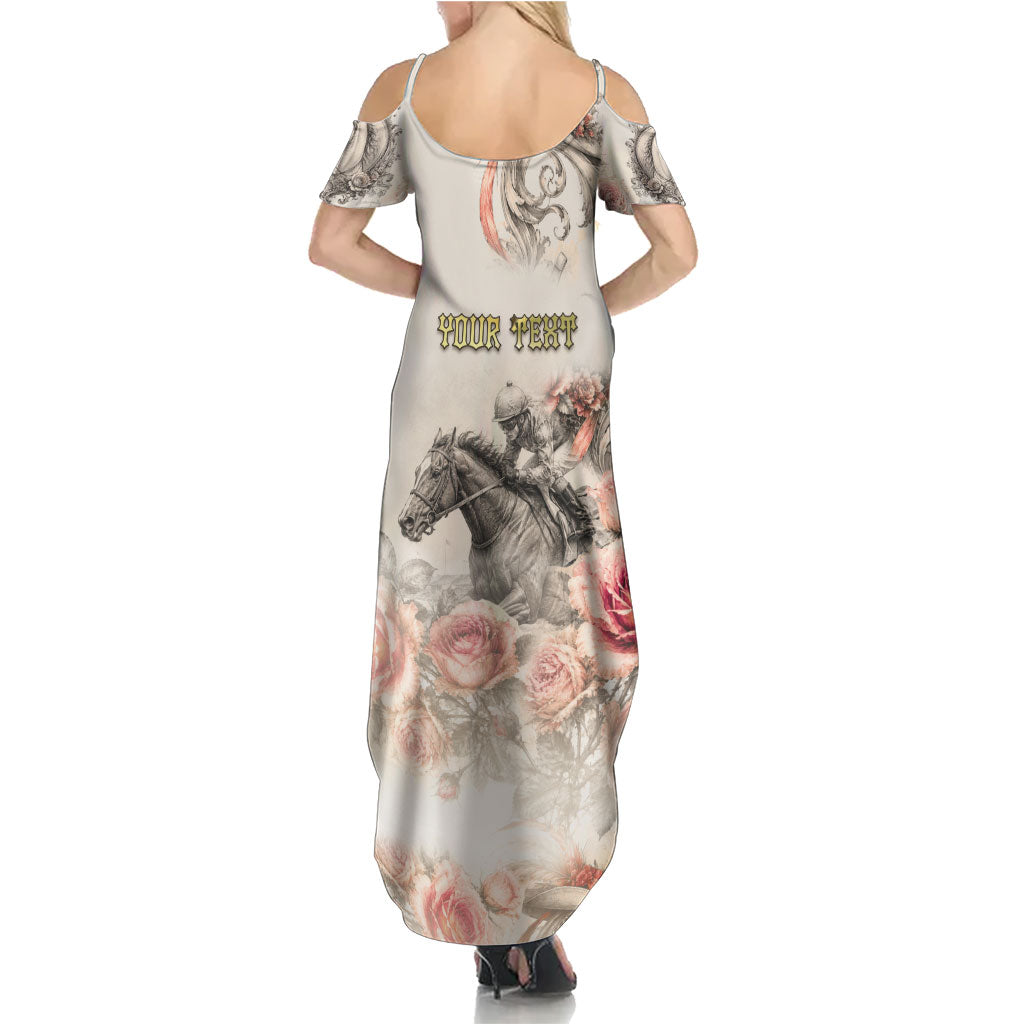 Personalized Kentucky Horse Summer Maxi Dress Run For The Roses