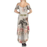 Personalized Kentucky Horse Summer Maxi Dress Run For The Roses