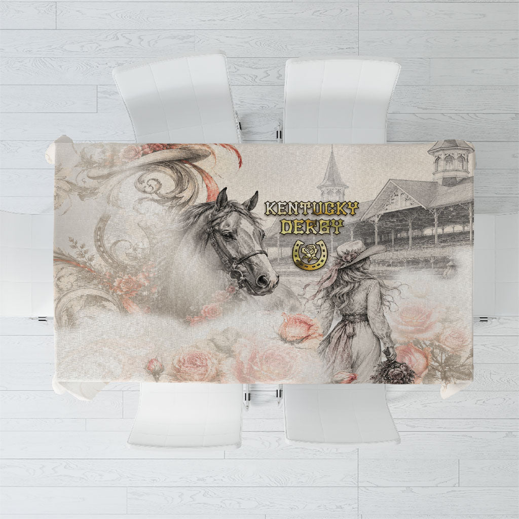 Kentucky Horse Tablecloth Run For The Roses
