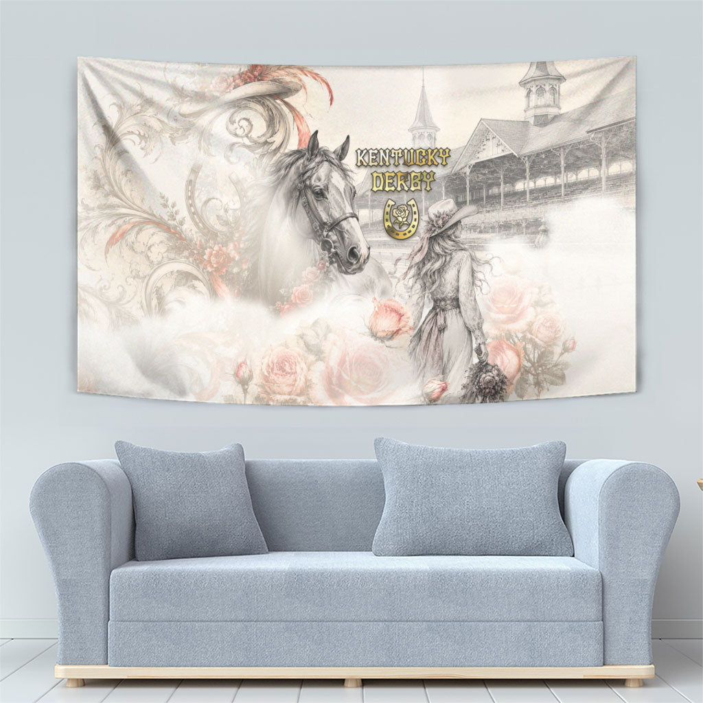 Kentucky Horse Tapestry Run For The Roses
