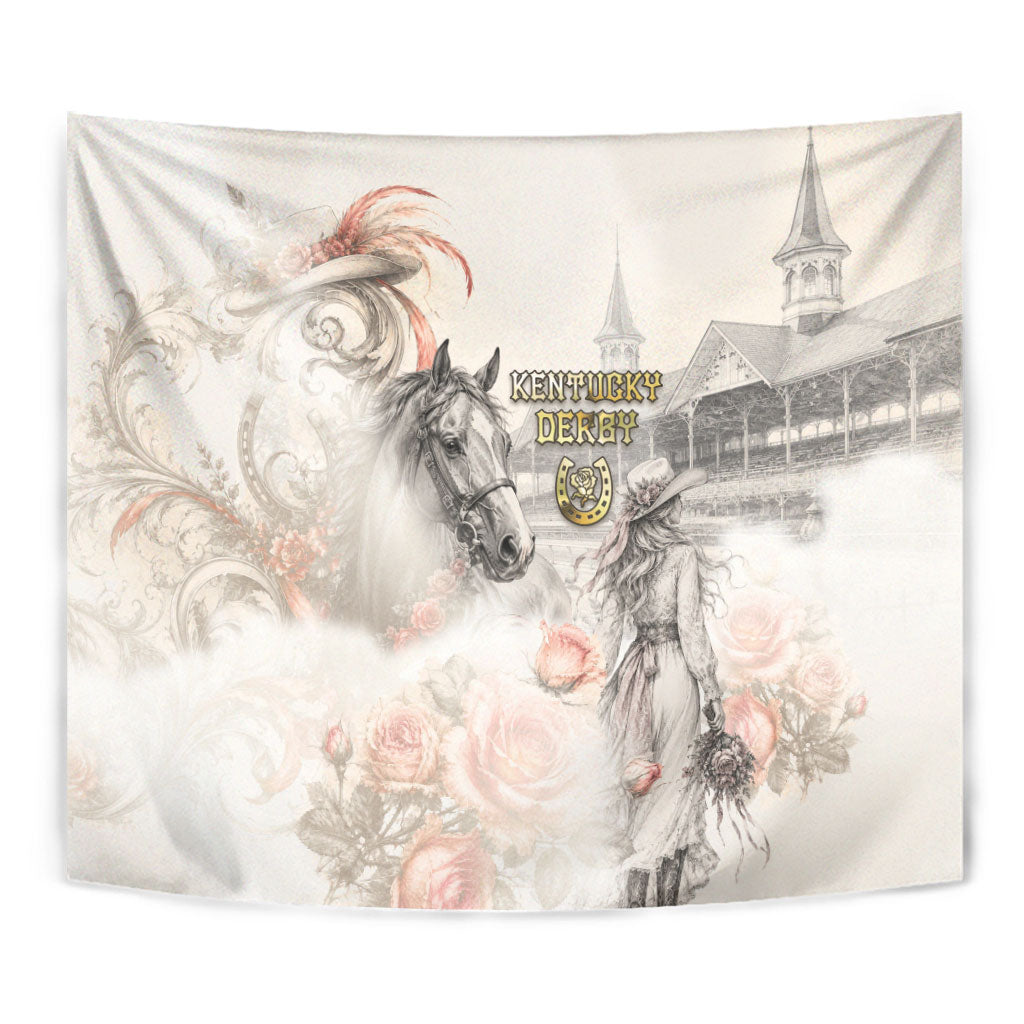 Kentucky Horse Tapestry Run For The Roses