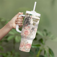 Personalized Kentucky Horse Tumbler With Handle Run For The Roses