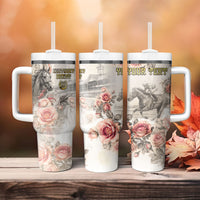 Personalized Kentucky Horse Tumbler With Handle Run For The Roses