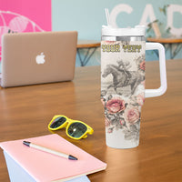 Personalized Kentucky Horse Tumbler With Handle Run For The Roses