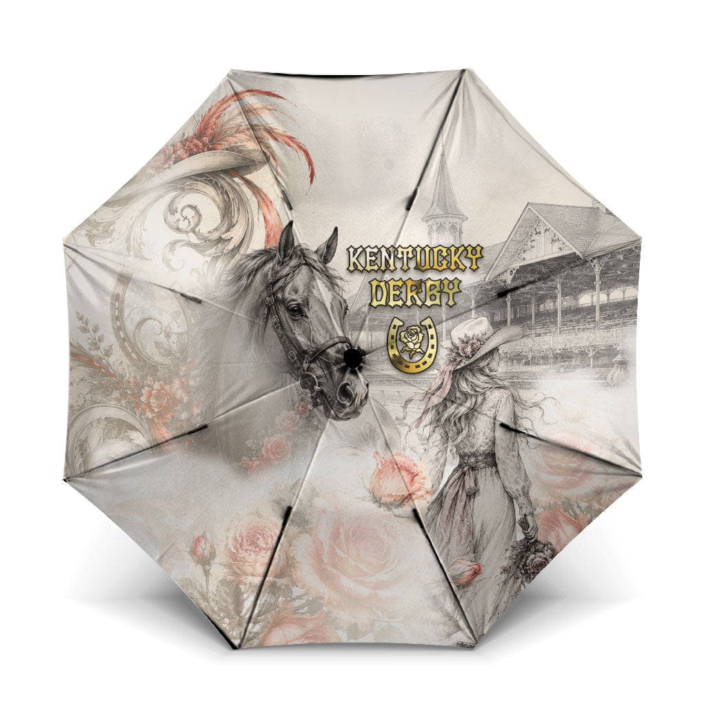Kentucky Horse Umbrella Run For The Roses