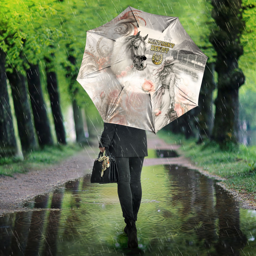 Kentucky Horse Umbrella Run For The Roses