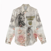 Personalized Kentucky Horse Women Casual Shirt Run For The Roses