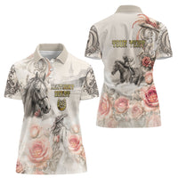 Personalized Kentucky Horse Women Polo Shirt Run For The Roses