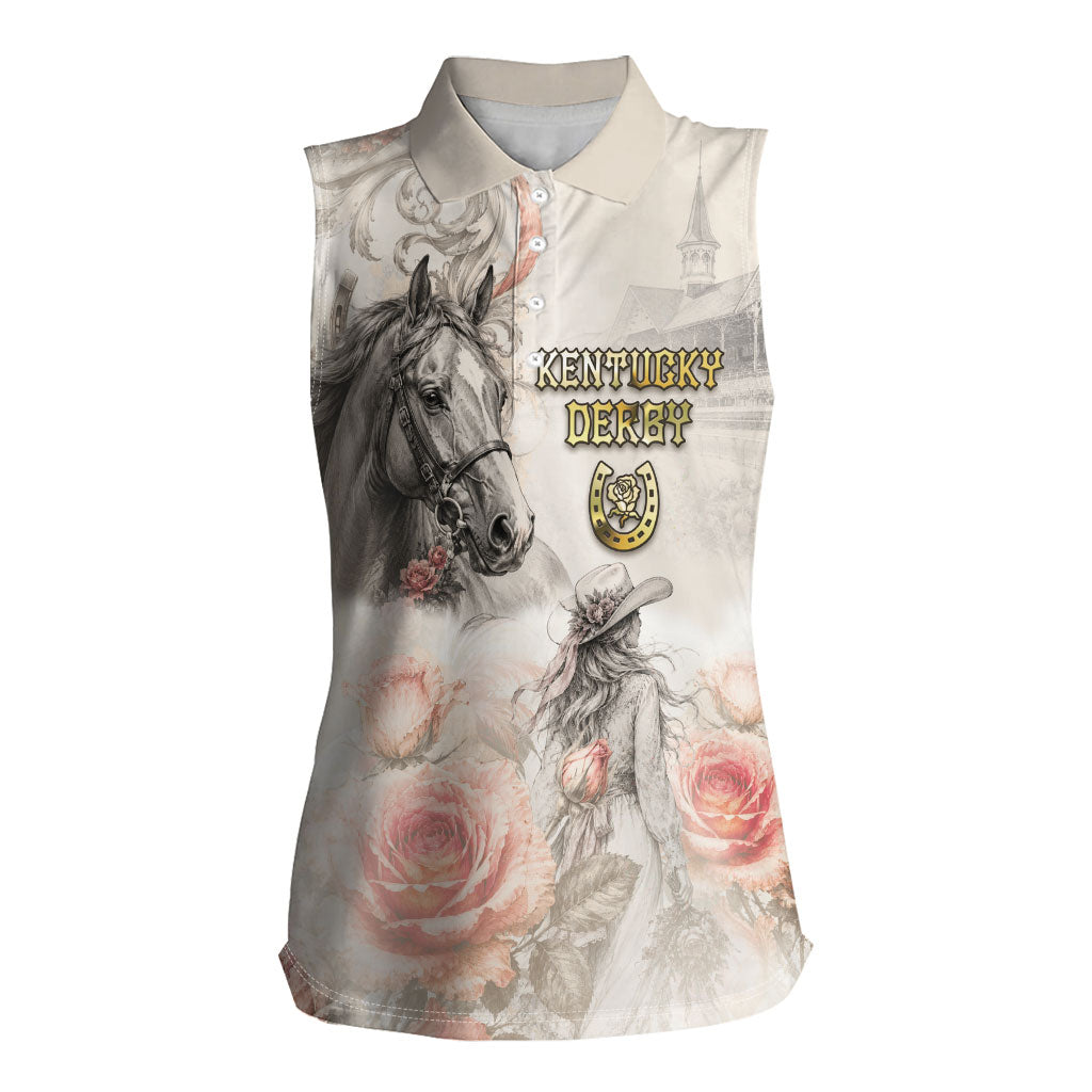 Personalized Kentucky Horse Women Sleeveless Polo Shirt Run For The Roses